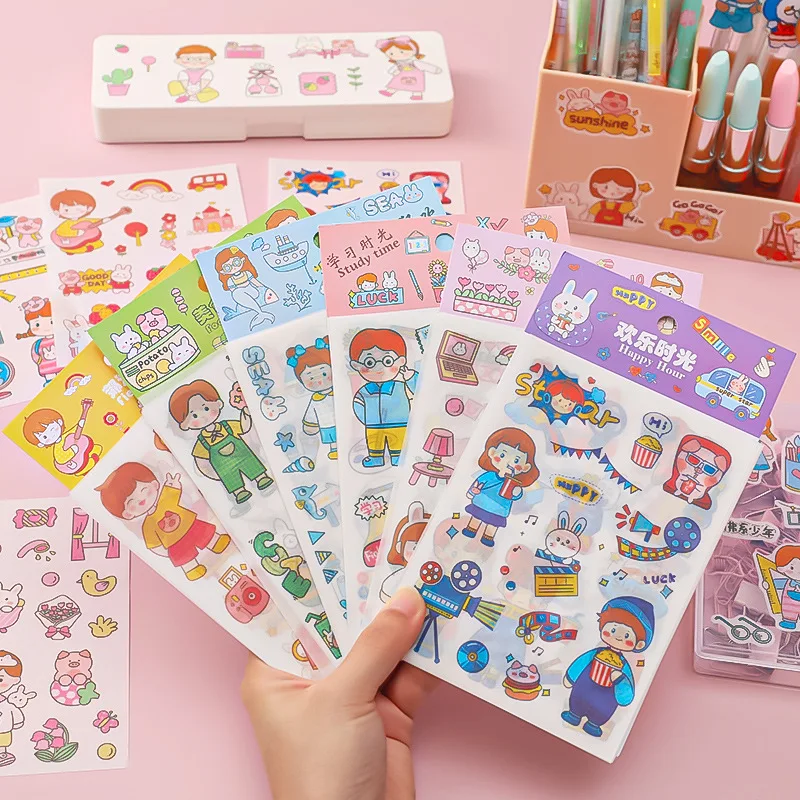 4sheets/pack Cartoon Girl DIY Journal Sticker for Planners Craft Decoration Diary Stickers Scrapbooking for Notebook Photo Album
4sheets/pack Cartoon Girl DIY Journal Sticker for Planners Craft Decoration Diary Stickers Scrapbooking for Notebook Photo Album