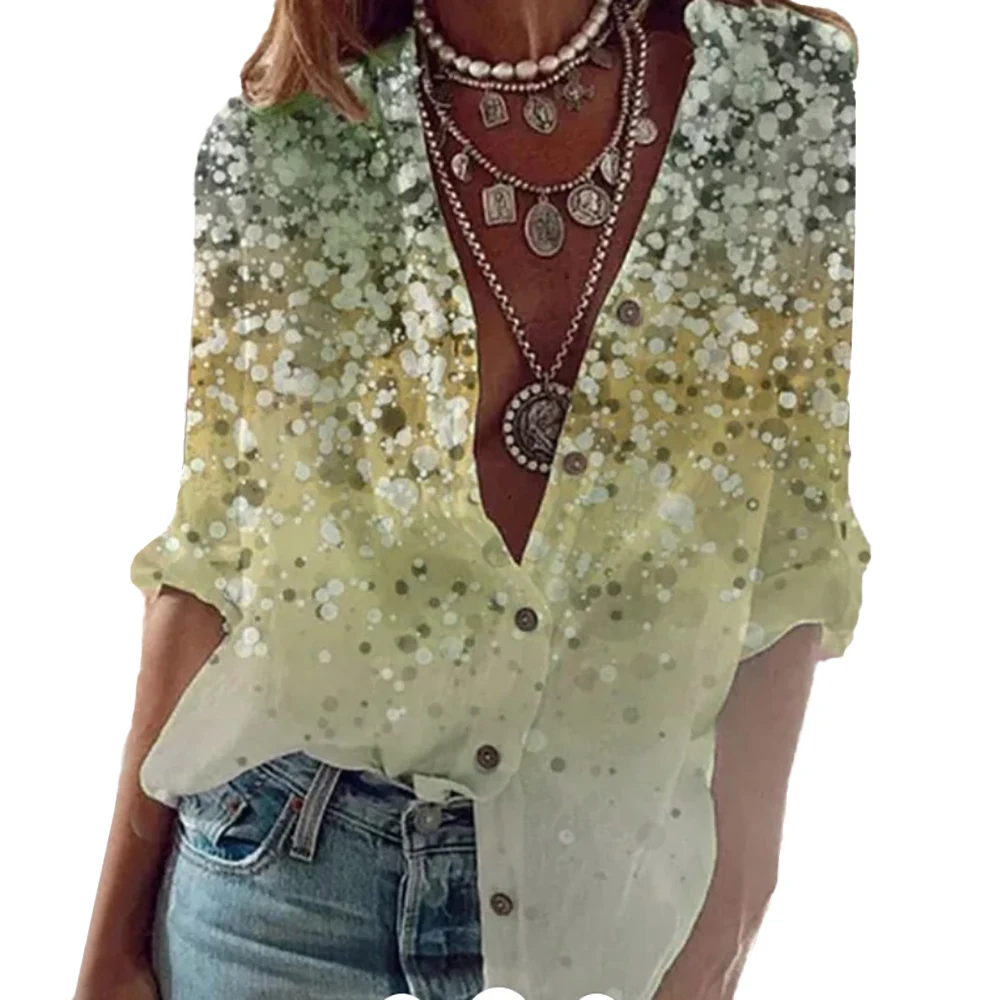 Fashion Floral Print Spring Autumn Casual V-Neck T Shirt Button Long Sleeve Blouse Women Loose Female Tees Ladies Streetwear
Fashion Floral Print Spring Autumn Casual V-Neck T Shirt Button Long Sleeve Blouse Women Loose Female Tees Ladies Streetwear