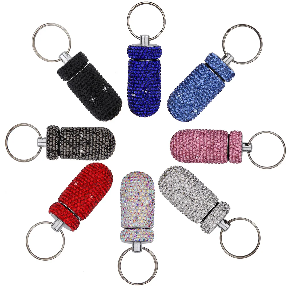 Key Ring For Car Interior Seal Small Medicine Jar Portable Key Chain Vials Bling Organizer Pill Box Automobile Accessories
Key Ring For Car Interior Seal Small Medicine Jar Portable Key Chain Vials Bling Organizer Pill Box Automobile Accessories