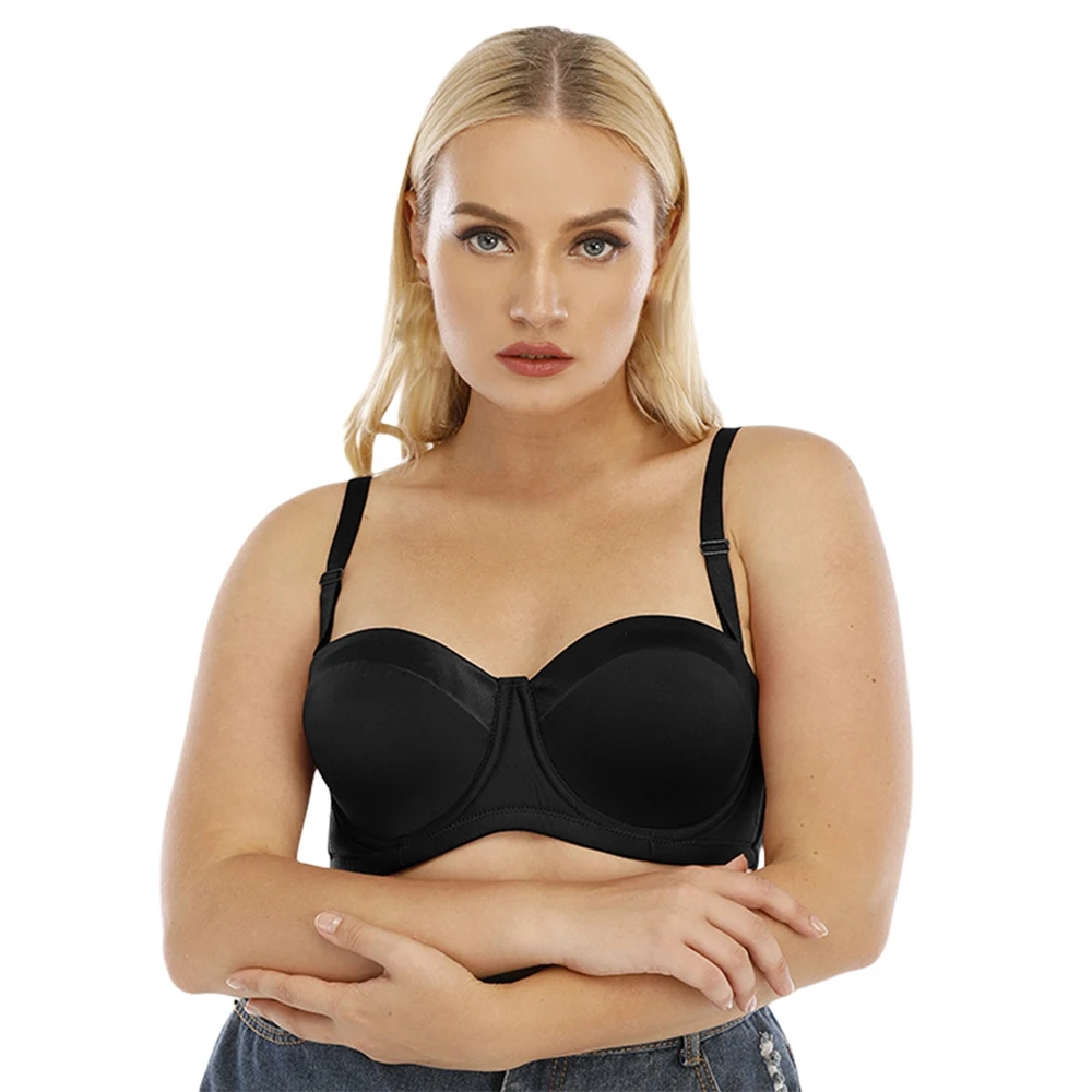 Plus Size Bra For Women Strapless Adjustable Support Underwired Push Up Brassiere Plus Size Lingerie BH Underwear Tops
Plus Size Bra For Women Strapless Adjustable Support Underwired Push Up Brassiere Plus Size Lingerie BH Underwear Tops