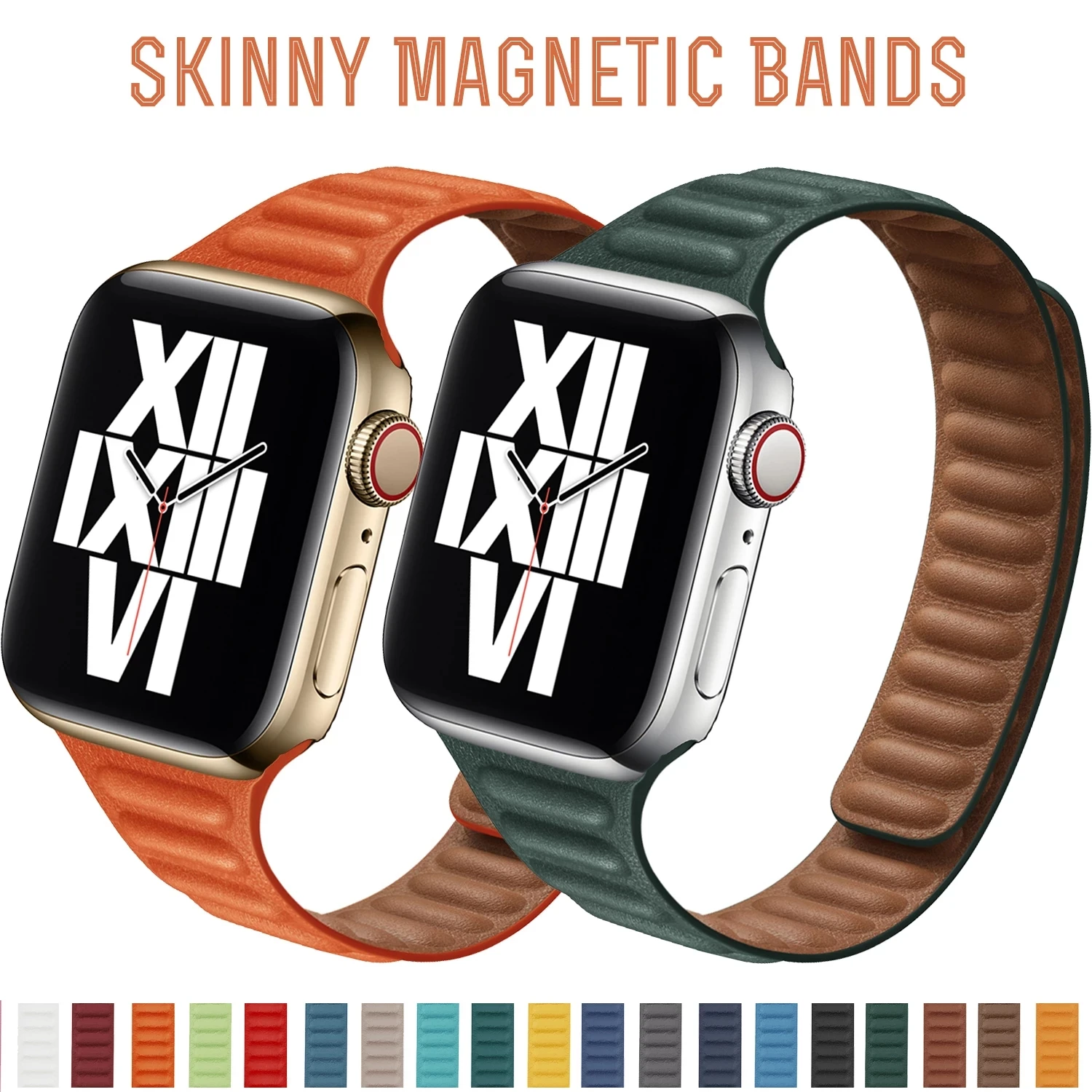 Leather loop strap for Apple watch 8 7 SE 6 5 4 3 2 1 of 38mm 40mm 41mm 42mm 44mm 45mm 49mm Magnetic watchband for Iwatch series
Leather loop strap for Apple watch 8 7 SE 6 5 4 3 2 1 of 38mm 40mm 41mm 42mm 44mm 45mm 49mm Magnetic watchband for Iwatch series
