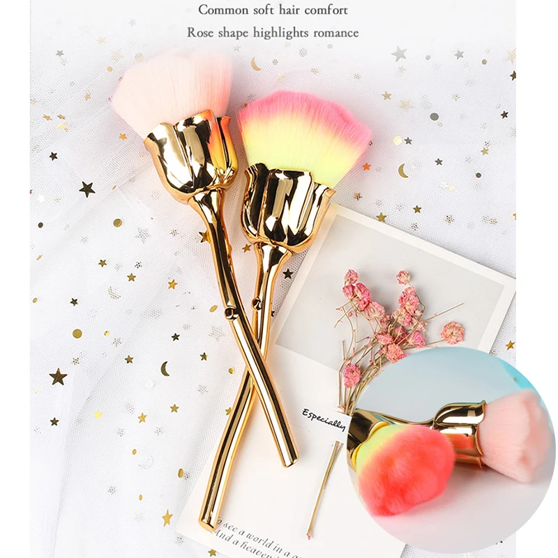 1 Pcs Nail Art Brush Soft Clean Dust Pink Rose Flower Shape Blush Foundation Makeup Brush Women Cosmetics Tool Nail Accessories
1 Pcs Nail Art Brush Soft Clean Dust Pink Rose Flower Shape Blush Foundation Makeup Brush Women Cosmetics Tool Nail Accessories