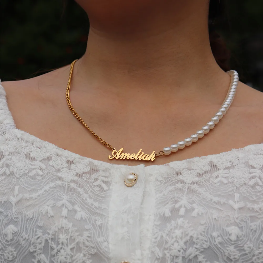 Personalized Letter Customized Name Necklace For Women And Girll Stainless Steel Choker Necklaces Wedding Bride Gift
Personalized Letter Customized Name Necklace For Women And Girll Stainless Steel Choker Necklaces Wedding Bride Gift