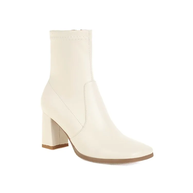 Женские ботинки на толстом каблуке, большие размеры 
Женские ботинки на толстом каблуке, большие размеры