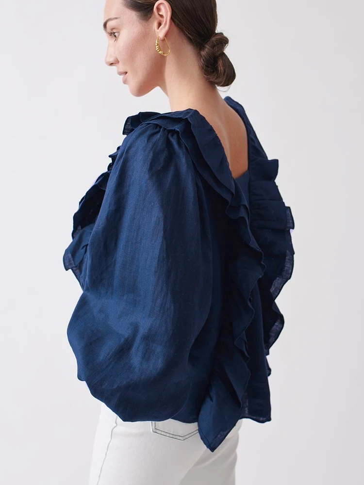 Women White Loose Square Collar Blouse Shirt 2021 Spring Summer Casual Elegant Cotton Pullover Female Latern Sleeve Ruffles Tops
Women White Loose Square Collar Blouse Shirt 2021 Spring Summer Casual Elegant Cotton Pullover Female Latern Sleeve Ruffles Tops