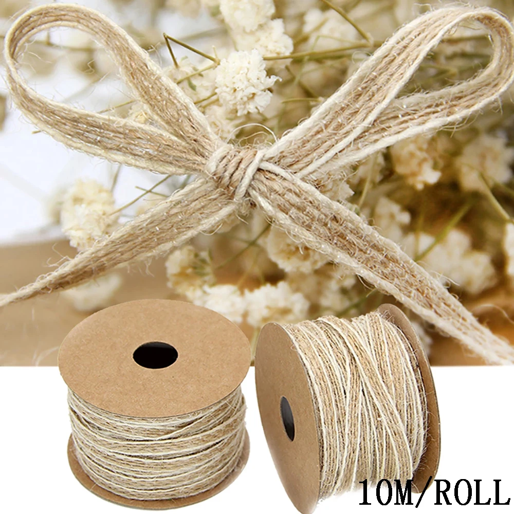 Vintage Jute Burlap Hessian Ribbon Rolls With Lace Vintage Rustic Wedding Party Decoration Christmas DIY Gift Packing Webbing
Vintage Jute Burlap Hessian Ribbon Rolls With Lace Vintage Rustic Wedding Party Decoration Christmas DIY Gift Packing Webbing