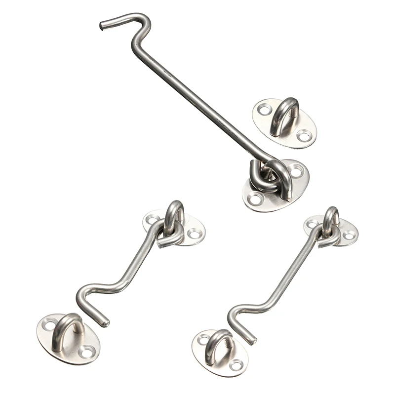1set Stainless Steel Cabin Hook Eye Shed Gate Door Latch Silent Holder Silver
1set Stainless Steel Cabin Hook Eye Shed Gate Door Latch Silent Holder Silver