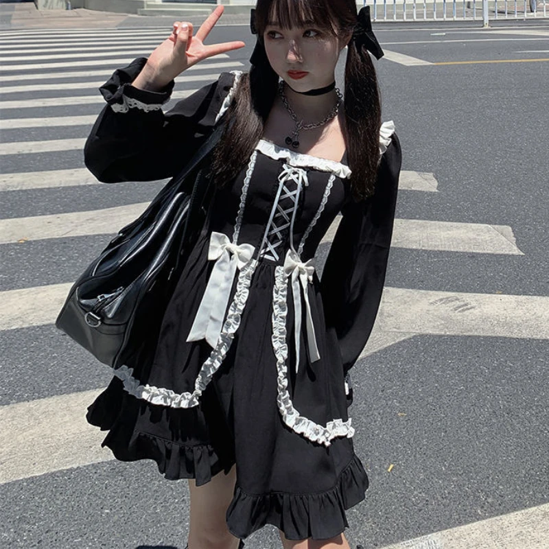 Women 2021 Dress Girl Patchwork Vintage Designer Mini Dress Japan Style Fall Dresses
Women 2021 Dress Girl Patchwork Vintage Designer Mini Dress Japan Style Fall Dresses