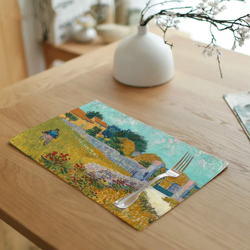 2020 Hot Sale Linen Placemat Van Gogh Self Portrait Placemat Famous Oil Painting Table Mat Field Oil Painting Placemat
2020 Hot Sale Linen Placemat Van Gogh Self Portrait Placemat Famous Oil Painting Table Mat Field Oil Painting Placemat