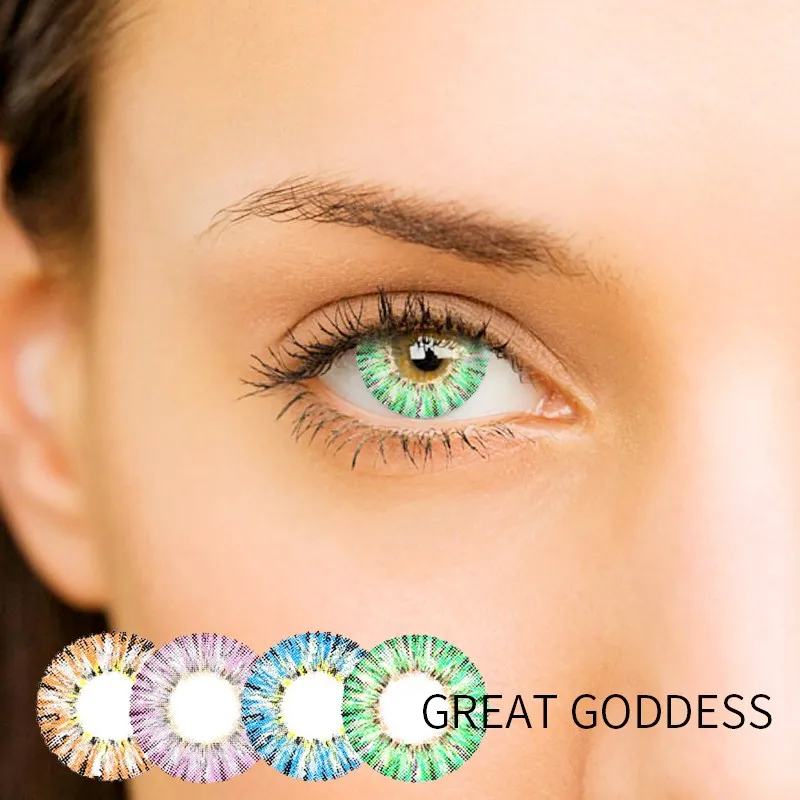 Красивые цветные контактные линзы для учеников Женские вечерние 14 5 мм Милые
