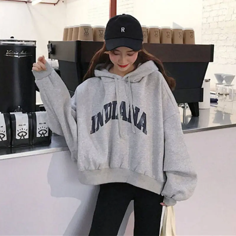 HOUZHOU Hoodies Oversized Women Batwing Sleeve Streetwear Women Pullovers Korean Fashion Loose Print Womens Hoodie All-match
HOUZHOU Hoodies Oversized Women Batwing Sleeve Streetwear Women Pullovers Korean Fashion Loose Print Womens Hoodie All-match