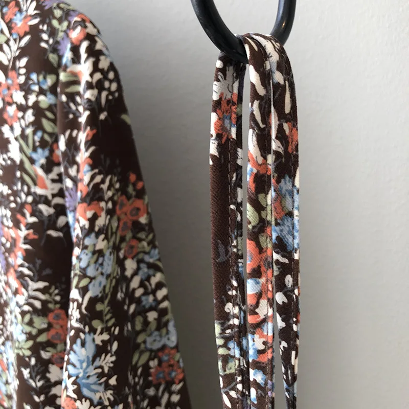 2021 Harajuku Spring Woman Dress Floral Print Long Dress Women Sweet Loose Casual Chic Dress Lace-up Vestidos Femme Streetwear 
2021 Harajuku Spring Woman Dress Floral Print Long Dress Women Sweet Loose Casual Chic Dress Lace-up Vestidos Femme Streetwear