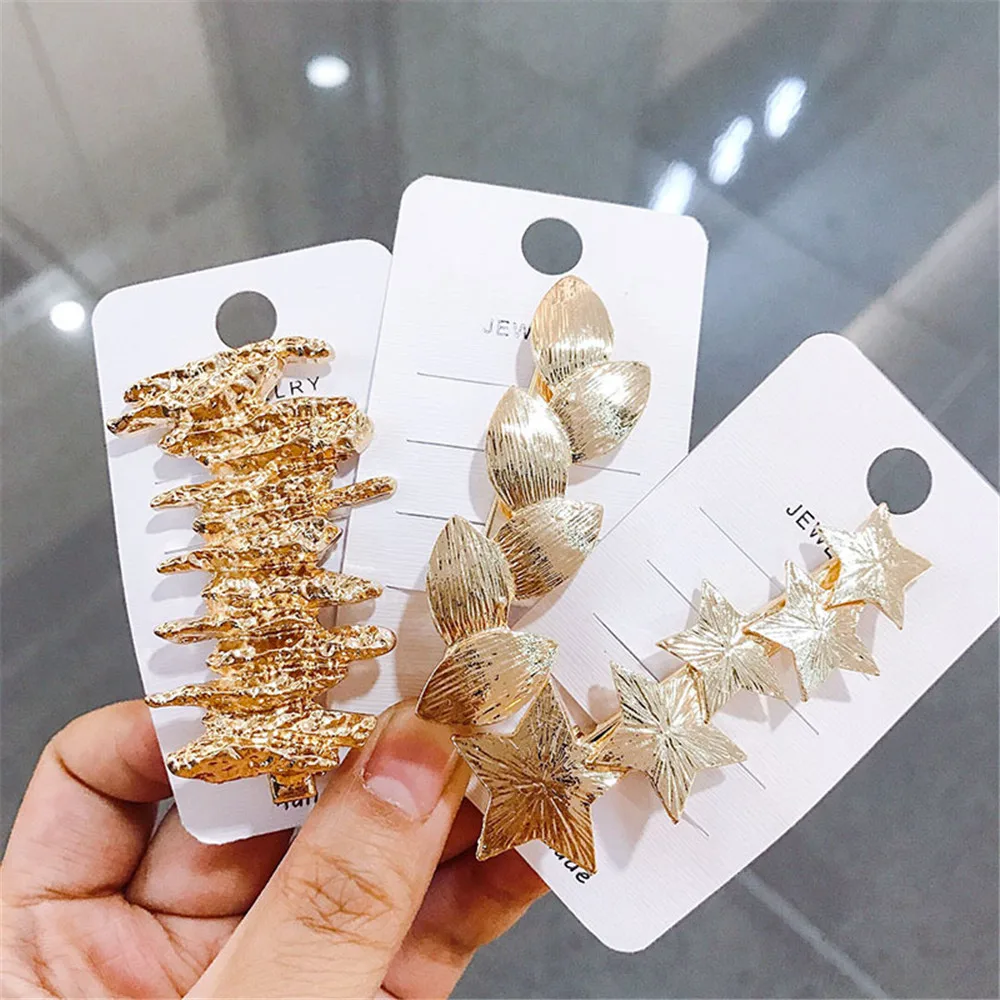 1Pcs Korea Geometric Metal Hairpins Retro Palace Style Star Leaf Shape Hair Clips Hair Accessories for Women Girls
1Pcs Korea Geometric Metal Hairpins Retro Palace Style Star Leaf Shape Hair Clips Hair Accessories for Women Girls