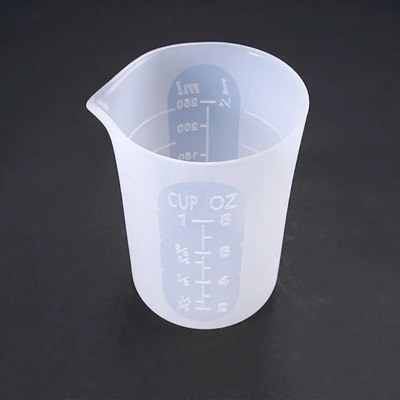Crystal Epoxy Mold DIY Handmade Tool with Scale 250mI Free Cleaning Silicone Measuring Cup
Crystal Epoxy Mold DIY Handmade Tool with Scale 250mI Free Cleaning Silicone Measuring Cup