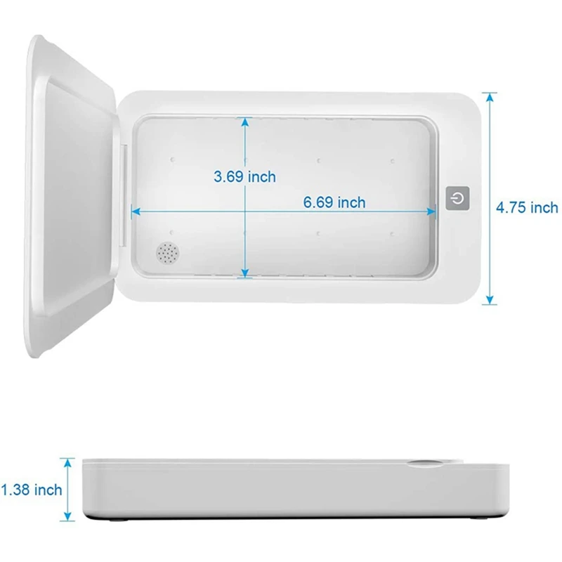 UV Smart Phone Cleaner, Portable Phone Cleaner, Aroma Cleaner, iPhone Cleaner Box with USB Charging Function (For IOS Android Ph
UV Smart Phone Cleaner, Portable Phone Cleaner, Aroma Cleaner, iPhone Cleaner Box with USB Charging Function (For IOS Android Ph