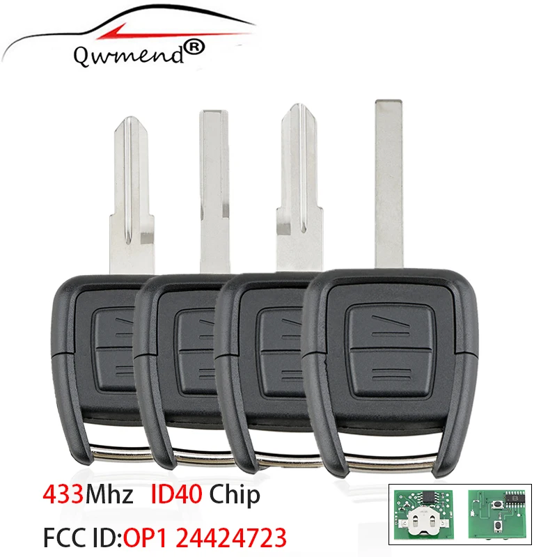 QWMEND OP1 24424723 Remote Car Key for Opel Vauxhall Vectra Zafira ID40 Chip 433Mhz for Opel Key Car 2 Buttons
QWMEND OP1 24424723 Remote Car Key for Opel Vauxhall Vectra Zafira ID40 Chip 433Mhz for Opel Key Car 2 Buttons