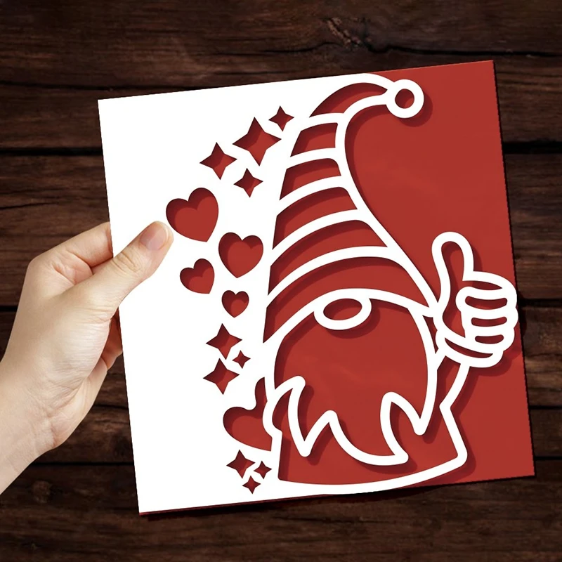 Трафареты Gnome в форме сердца для скрапбукинга бумажные трафареты металлические