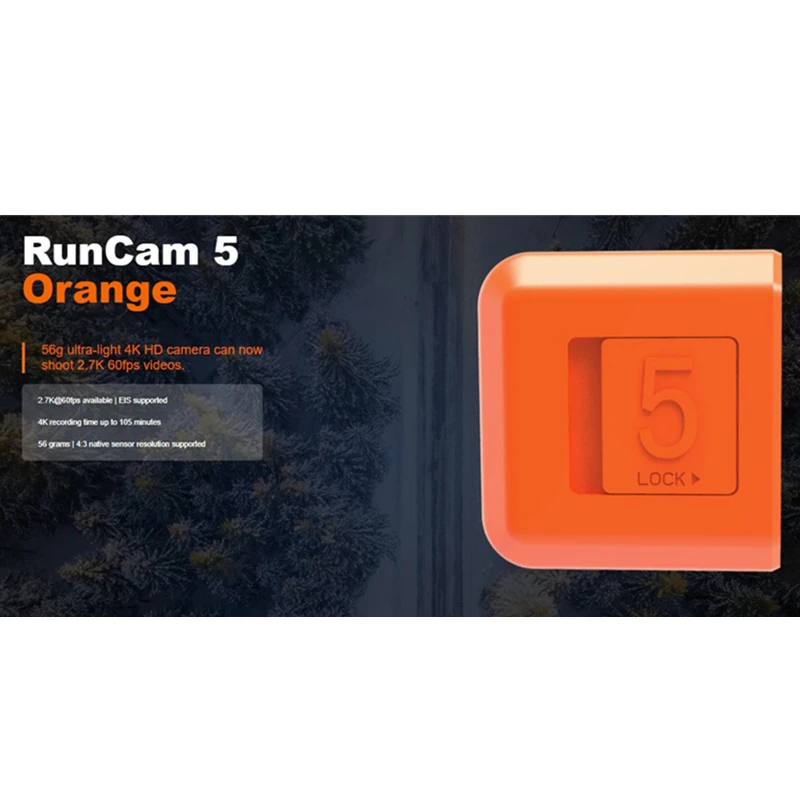 RunCam 5 12MP самая маленькая 4 K камера HD Запись 145 градусов NTSC/PAL 16:9/4:3 переключаемая FPV