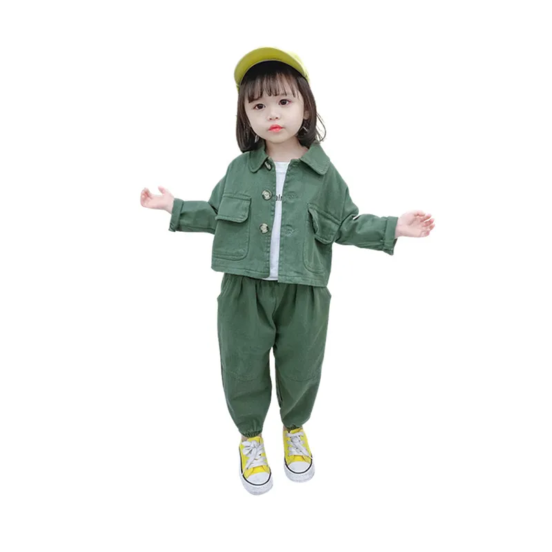 Girl Clothes Denim Jacket Jeans For Baby Children's Casual Style Clothes Kids Solid Color Coats Pants Sets Fashion Trousers 2020
Girl Clothes Denim Jacket Jeans For Baby Children's Casual Style Clothes Kids Solid Color Coats Pants Sets Fashion Trousers 2020