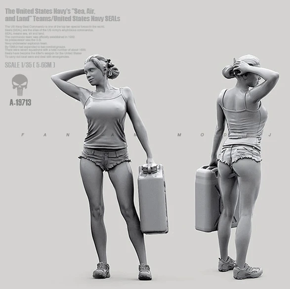 1/35 Resin Kits Beautiful terrain car female rider resin soldier self-assembled A-19713
1/35 Resin Kits Beautiful terrain car female rider resin soldier self-assembled A-19713