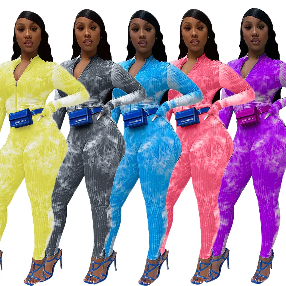 12CM774 Autumn Winter Women Sexy Skinny Tie-dye Printed Finger Cots with Pit Strips, Removable and Slim Sport Rompers Plus Size
12CM774 Autumn Winter Women Sexy Skinny Tie-dye Printed Finger Cots with Pit Strips, Removable and Slim Sport Rompers Plus Size