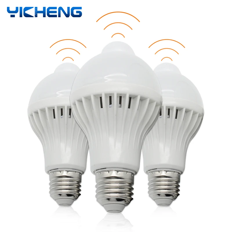 Движения PIR Сенсор Светодиодный лампа без мерцания E27 85-265V умная ИС (интеграционная схема реальные Мощность, 5 Вт, 7 Вт, 9 Вт, 12 Вт, холодный белы... 
Движения PIR Сенсор Светодиодный лампа без мерцания E27 85-265V умная ИС (интеграционная схема реальные Мощность, 5 Вт, 7 Вт, 9 Вт, 12 Вт, холодный белы...