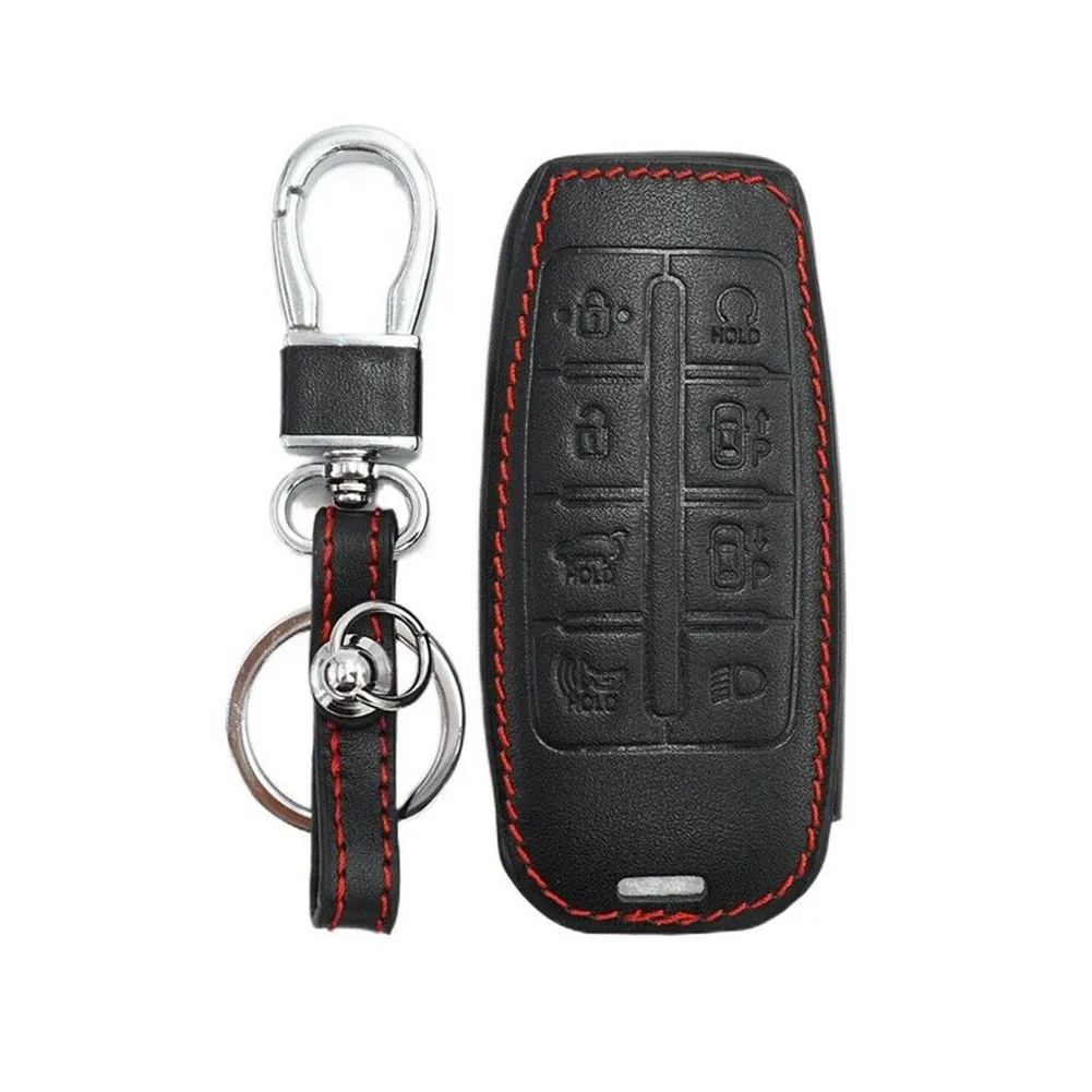 Black Leather Car Key Case Cover 8 Buttons Key Chain Cover Case For 2020 2021 Hyundai Genesis G80 Car Keys Holder Case
Black Leather Car Key Case Cover 8 Buttons Key Chain Cover Case For 2020 2021 Hyundai Genesis G80 Car Keys Holder Case