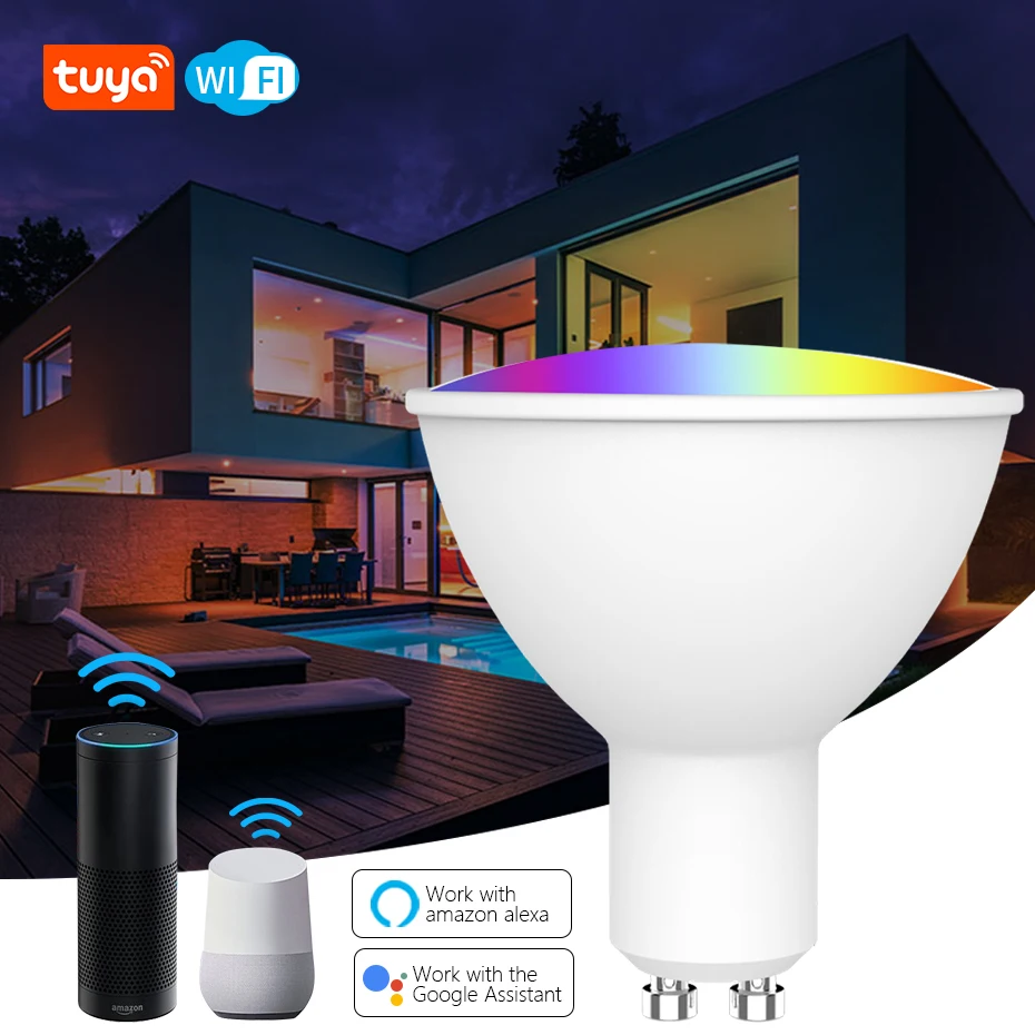 CBE New DIY Tuya Smart Bulb WiFi Remote Control LED Lamp AC120-240V 3.5W Worm Cold+RGB Color Work with Alexa Google Home
CBE New DIY Tuya Smart Bulb WiFi Remote Control LED Lamp AC120-240V 3.5W Worm Cold+RGB Color Work with Alexa Google Home