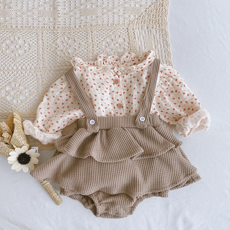 Keelorn Baby Girl Clothes Spring Summer Linen Cotton Girls Floral Plaid Shirt Vintage Suspender Romper 2pcs Suits For Toddler
Keelorn Baby Girl Clothes Spring Summer Linen Cotton Girls Floral Plaid Shirt Vintage Suspender Romper 2pcs Suits For Toddler