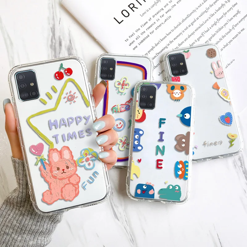 Clean Phone Case for Samsung A51 Cases Samsung Galaxy A32 A52 A72 A12 A31 A71 A21S A10 A30 A50 A70 Fundas Silicon Cartoon Coque
Clean Phone Case for Samsung A51 Cases Samsung Galaxy A32 A52 A72 A12 A31 A71 A21S A10 A30 A50 A70 Fundas Silicon Cartoon Coque