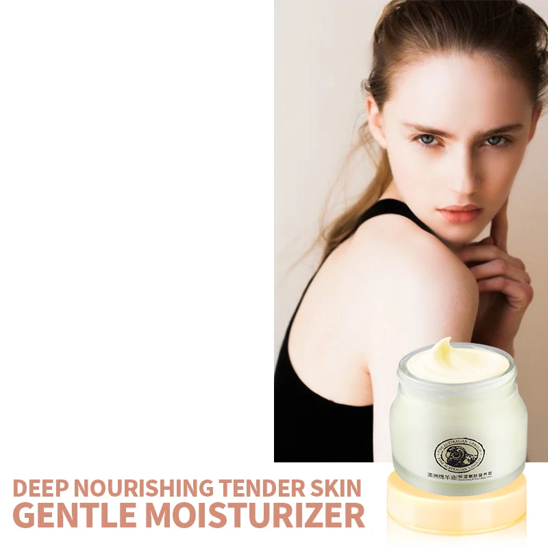 

Face Cream Collagen Facial Moisturizer Sheep Oil Cream Lanolin Skin Moisturizing Soothing & Hydrating & Brightening Cream