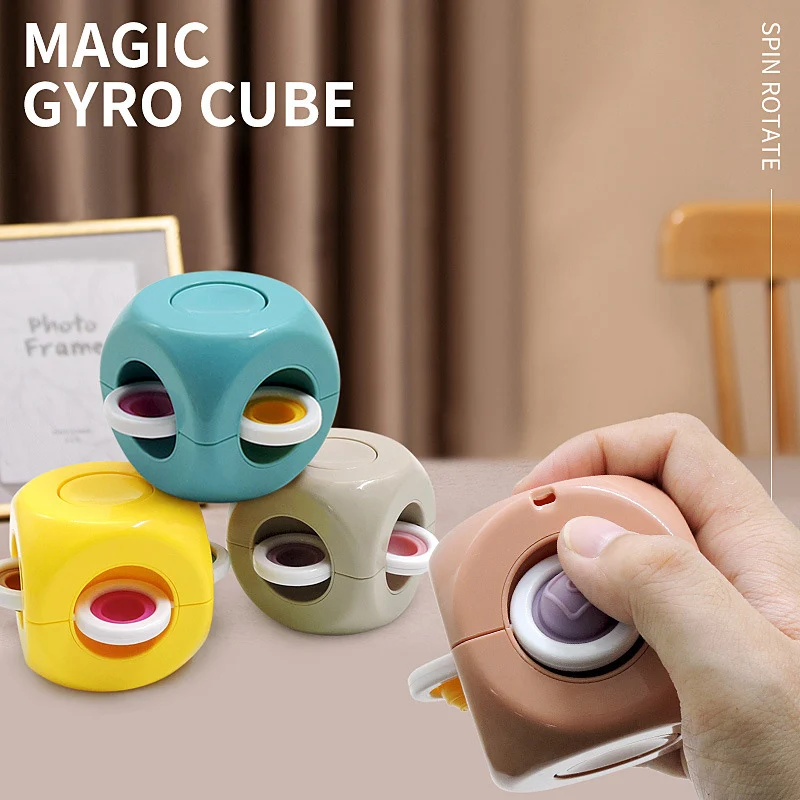 

Fidget Spinner Toy AntiStress Fingertip Magic Cube Kawaii Bean Gyro Push Bubble Sensory Toy Stress Relief Adult Kid Anxiety Gift
