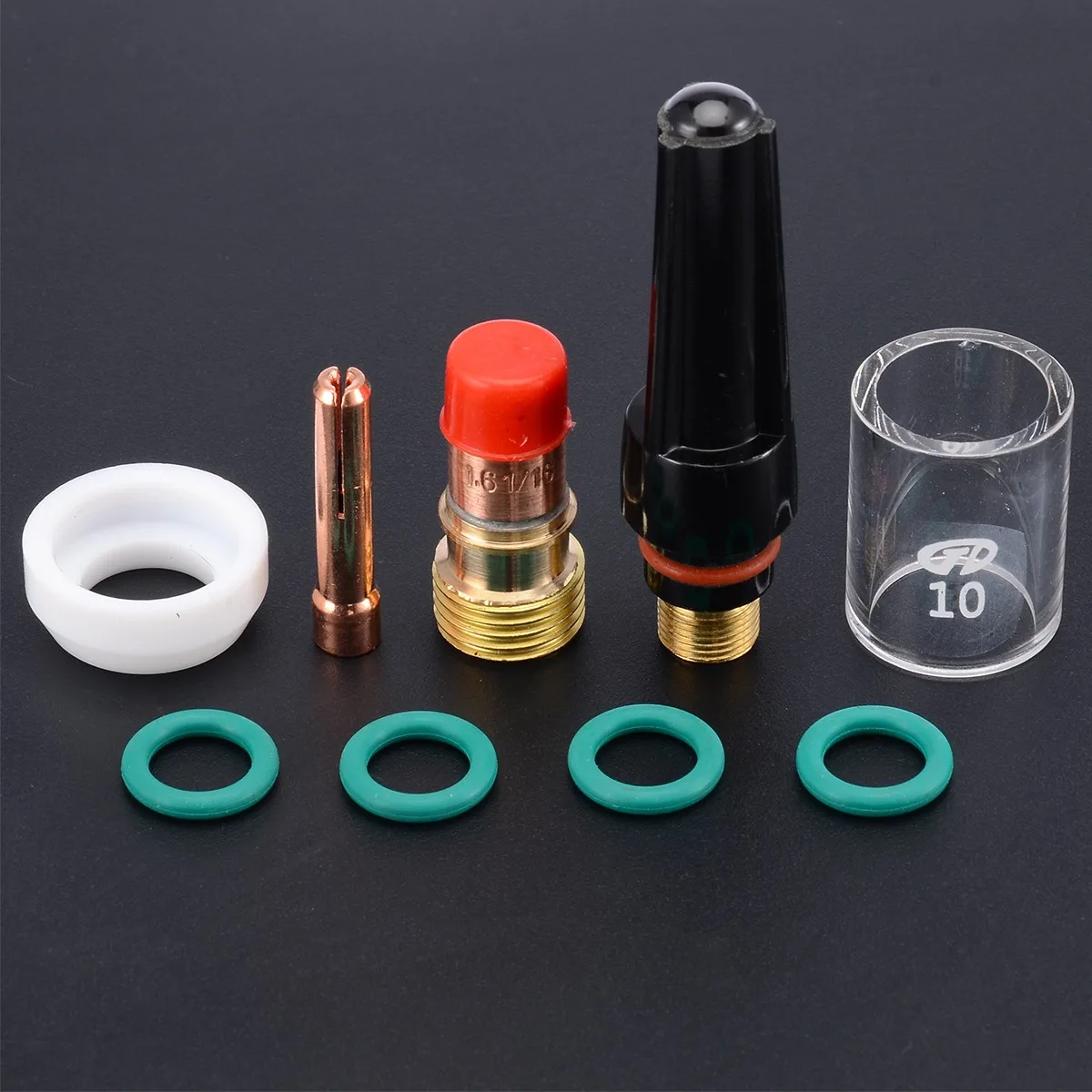 9Pcs High Quality Welding Torch TIG Gas Lens Glass Cup Kit With O-rings Collet Nozzle Kit For WP-17/18/26 TIG Welding Torch
9Pcs High Quality Welding Torch TIG Gas Lens Glass Cup Kit With O-rings Collet Nozzle Kit For WP-17/18/26 TIG Welding Torch