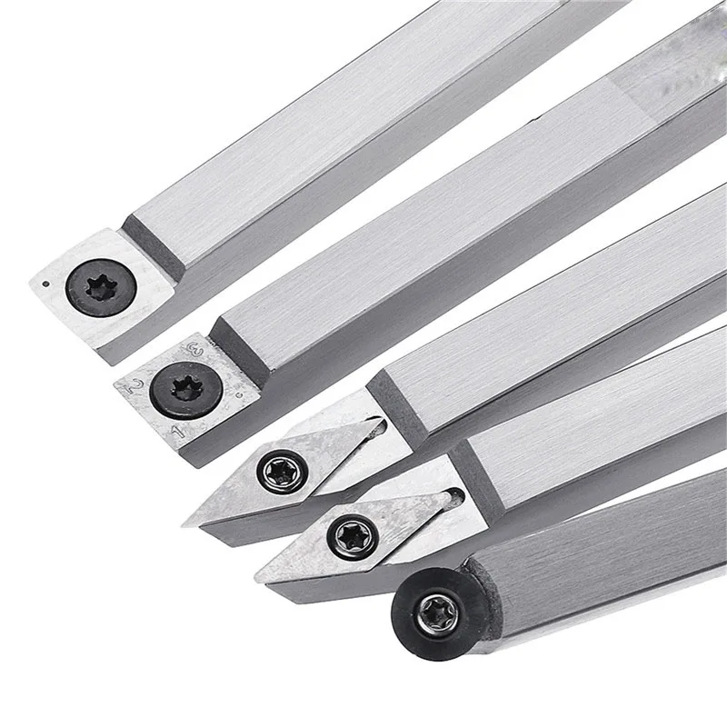 5 Tpye Lathe Wood Turning Tool Carbide Insert Cutter Tools Square Shank with Wood Handle Woodworking Tool
5 Tpye Lathe Wood Turning Tool Carbide Insert Cutter Tools Square Shank with Wood Handle Woodworking Tool