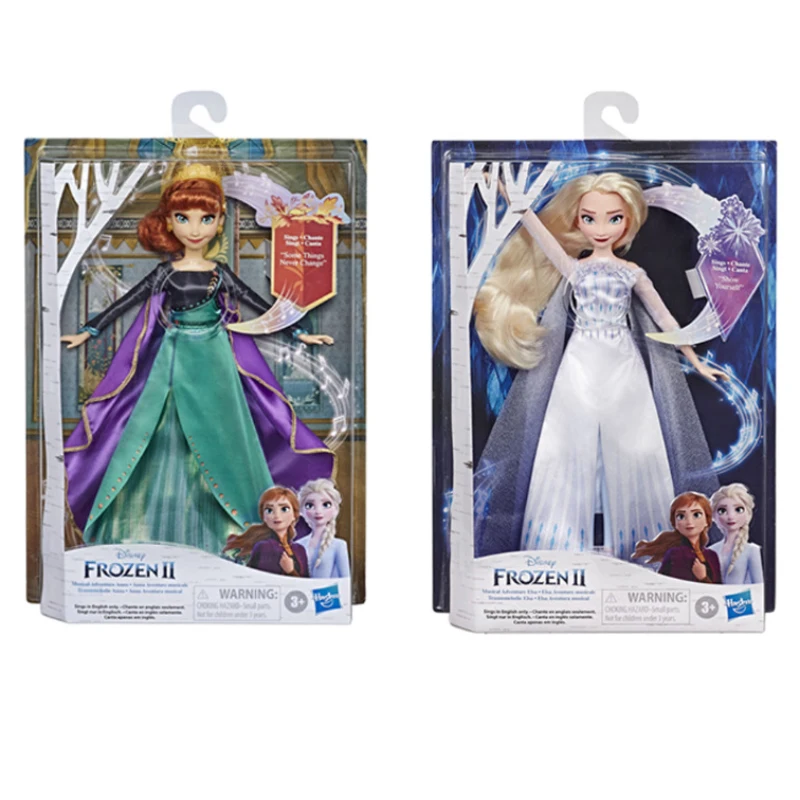 

Disney Frozen princess kawaii anime figure doll Toy cold heart Elsa Anna Sing song dolls Children's toys Christma gift for girl