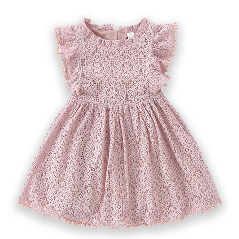 Children's Clothing Spring Autumn Dress Hollow Lace Ball Flying Sleeves Small Children Princess Hollow Skirt Boutique Clothing 
Children's Clothing Spring Autumn Dress Hollow Lace Ball Flying Sleeves Small Children Princess Hollow Skirt Boutique Clothing