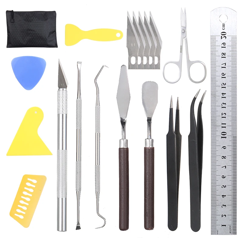 18Pcs/Set Craft Vinyl Weeding Tools Set Basic Vinyl Tool Kit For Weeding Vinyl Silhouettes Cameos Lettering DIY Accessories
18Pcs/Set Craft Vinyl Weeding Tools Set Basic Vinyl Tool Kit For Weeding Vinyl Silhouettes Cameos Lettering DIY Accessories