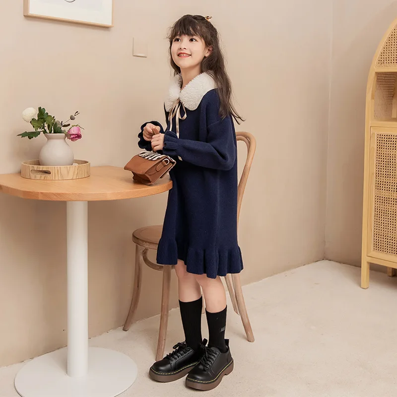 Fur Collar Girls Dresses Autumn Winter All-Match Children Clothing Kids Dress Elegant Girl Princess Dress 6 8 10 12 14 16Y
Fur Collar Girls Dresses Autumn Winter All-Match Children Clothing Kids Dress Elegant Girl Princess Dress 6 8 10 12 14 16Y