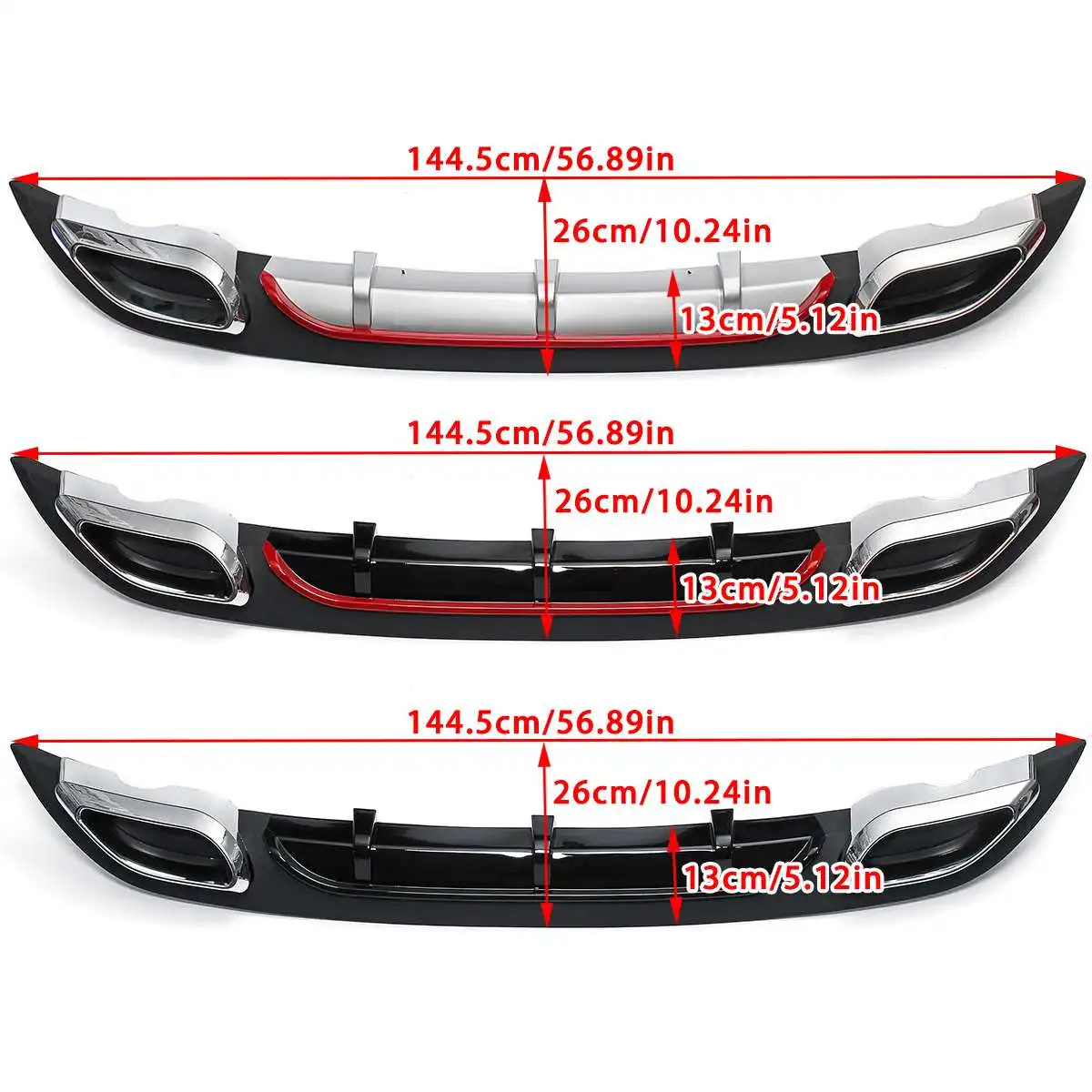 Car Rear Bumper Lip Diffuser Bumper Spoiler Lip Protector for Chevrolet Cruze Sedan 2017 2018
Car Rear Bumper Lip Diffuser Bumper Spoiler Lip Protector for Chevrolet Cruze Sedan 2017 2018