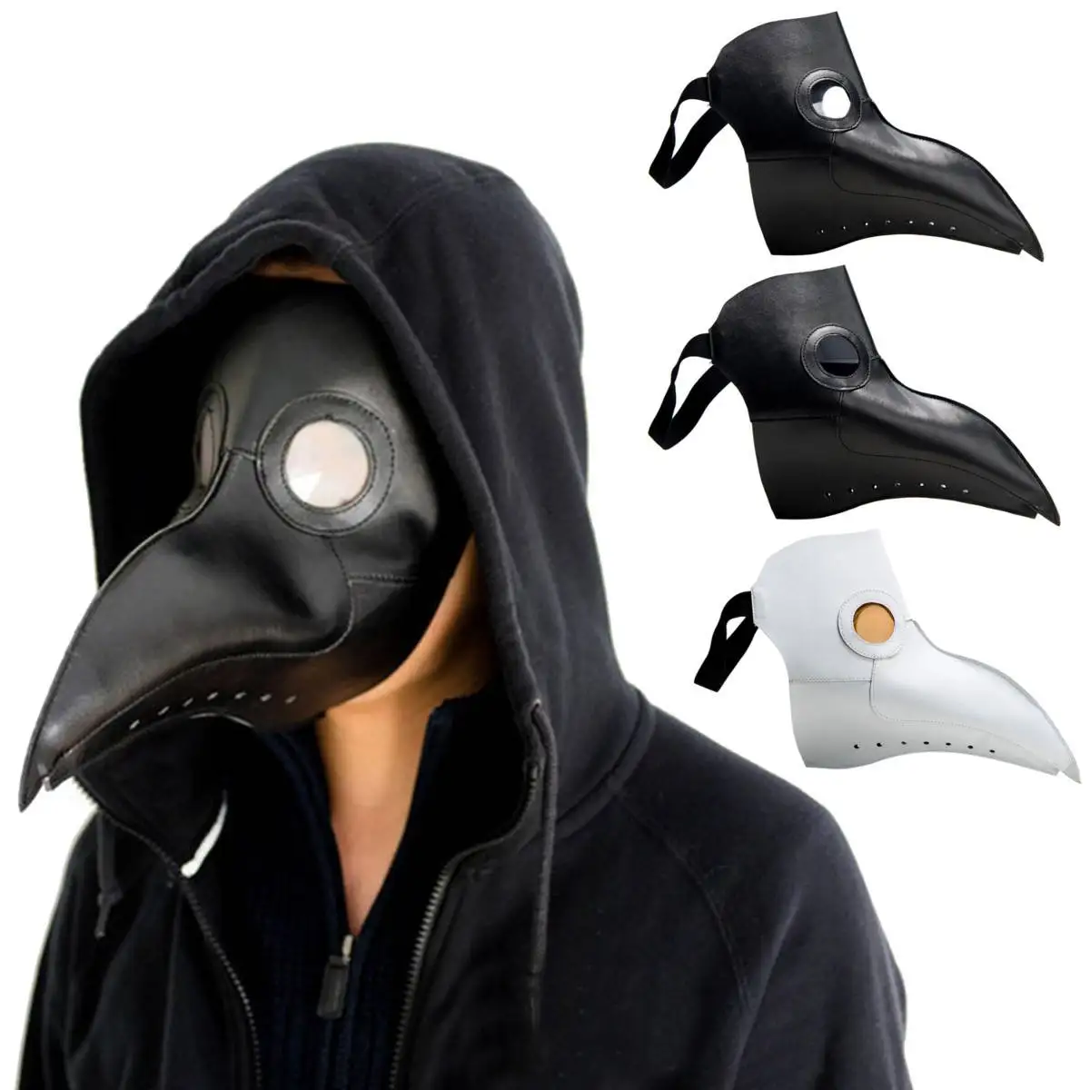 plague doctor mask Beak Doctor Mask Long Nose Cosplay Fancy Mask Gothic Retro Rock Leather Halloween beak Mask
plague doctor mask Beak Doctor Mask Long Nose Cosplay Fancy Mask Gothic Retro Rock Leather Halloween beak Mask