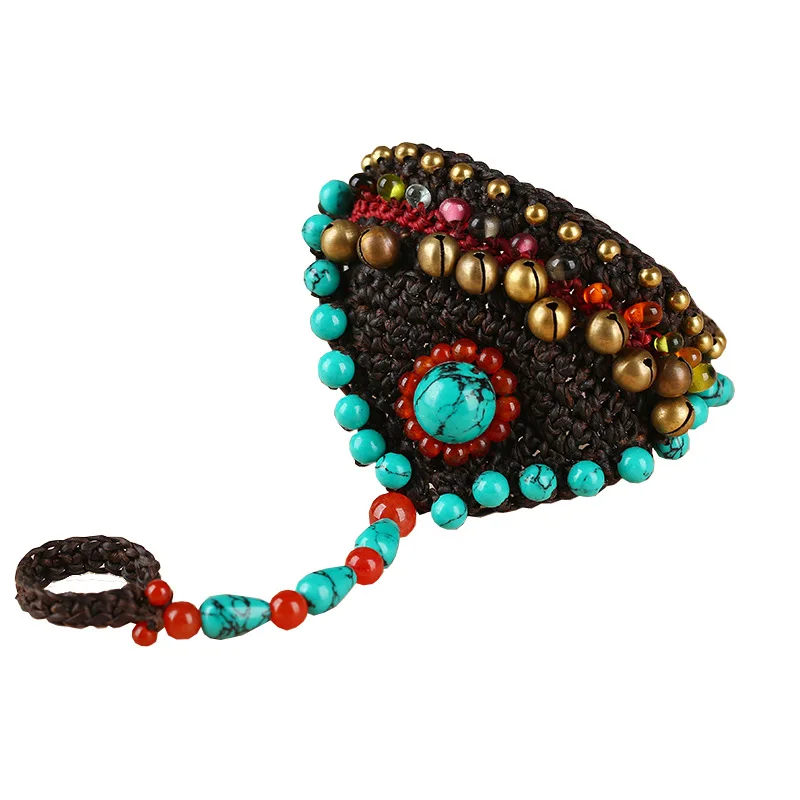 New Ethnic Style Hand-woven Finger Bracelet Retro Creative Personality Thai Wax Thread Turquoise Bell Ladies Bracelet Jewelry
New Ethnic Style Hand-woven Finger Bracelet Retro Creative Personality Thai Wax Thread Turquoise Bell Ladies Bracelet Jewelry