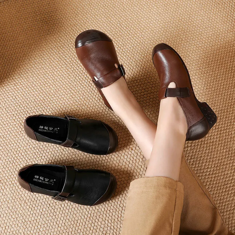RUSHIMAN Autumn Fashion Loafers 2021 Genuine Leather Soft Ballet Flats comfortable Casual Women Flats mother shoes 35-41 #
RUSHIMAN Autumn Fashion Loafers 2021 Genuine Leather Soft Ballet Flats comfortable Casual Women Flats mother shoes 35-41 #