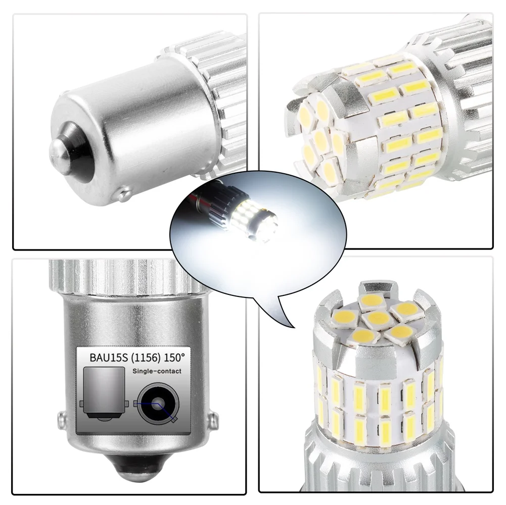 2 Pcs Drviaion 1156 LED Bulbs BAU15S-36SMD Canbus Brake Light Bulbs Replacement for Backup Reverse Light Tail Light Accessories
2 Pcs Drviaion 1156 LED Bulbs BAU15S-36SMD Canbus Brake Light Bulbs Replacement for Backup Reverse Light Tail Light Accessories