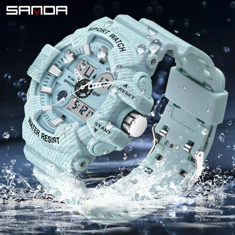 SANDA New Fashion Men Multifunction Waterproof LED Digital Watch Men Casual Sport Mens Quartz Watches Relogio Masculino 781
SANDA New Fashion Men Multifunction Waterproof LED Digital Watch Men Casual Sport Mens Quartz Watches Relogio Masculino 781