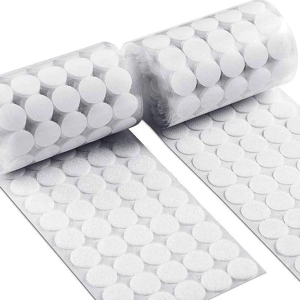 200 pairs Dots Self Adhesive Fastener Tape 10mm Round Coins Hook Loop Disc Velcros Adhesive Strong Glue Magic Sticker
200 pairs Dots Self Adhesive Fastener Tape 10mm Round Coins Hook Loop Disc Velcros Adhesive Strong Glue Magic Sticker