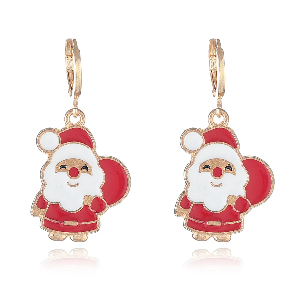 New Christmas Series Earrings Christmas Tree Santa Claus Snowman Bells Ladies Earrings Personality Alloy Jewelry
New Christmas Series Earrings Christmas Tree Santa Claus Snowman Bells Ladies Earrings Personality Alloy Jewelry