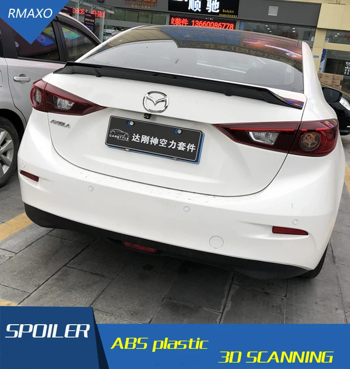 Спойлер для Mazda 3 Axela заднее крыло из АБС материала цветной задний спойлер нажмите