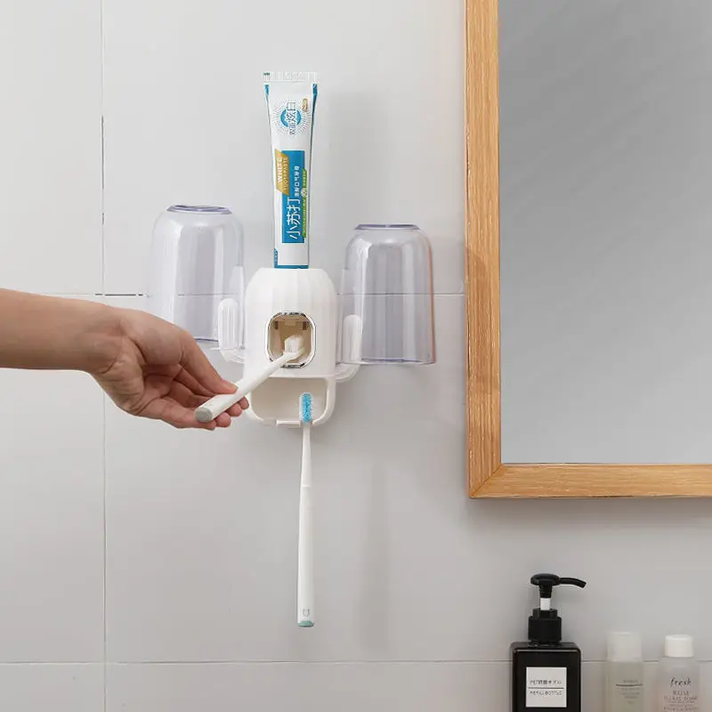 Punch-free Automatic Toothpaste Squeezer Set Wall-mounted Toothpaste Holder Toothbrush Toothpaste Squeezer Bathroom Accessories
Punch-free Automatic Toothpaste Squeezer Set Wall-mounted Toothpaste Holder Toothbrush Toothpaste Squeezer Bathroom Accessories