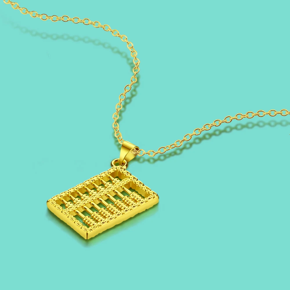 Chinese Classical Women's 925 Silver Necklace Creative Abacus Bead Pendant Gold Filled Collar Surface 24k Choke Ring Jewelry
Chinese Classical Women's 925 Silver Necklace Creative Abacus Bead Pendant Gold Filled Collar Surface 24k Choke Ring Jewelry