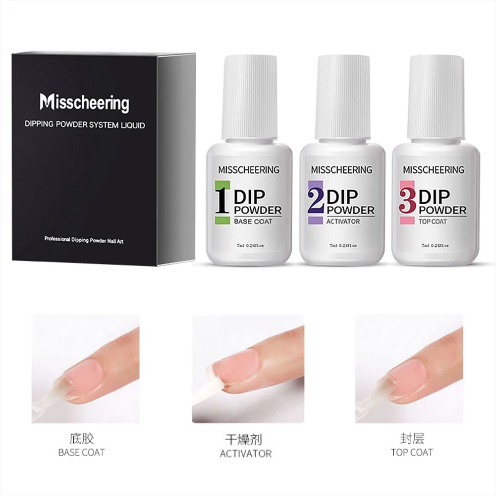 6 Colors Dip Powder Nail Kit Quick-drying Waterproof Long-lasting Dry Quickly Base Top Coat Activator For Nail Styling Modeling
6 Colors Dip Powder Nail Kit Quick-drying Waterproof Long-lasting Dry Quickly Base Top Coat Activator For Nail Styling Modeling